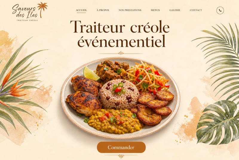 Site de traiteur