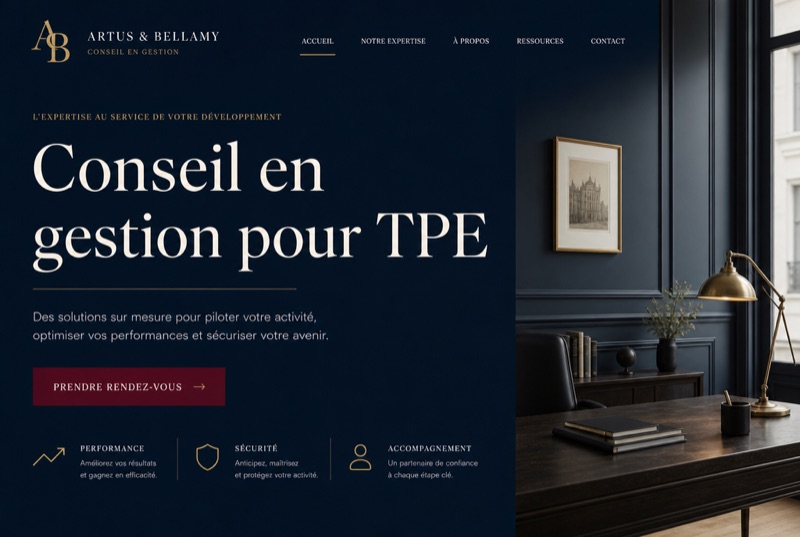 Site de cabinet de conseil